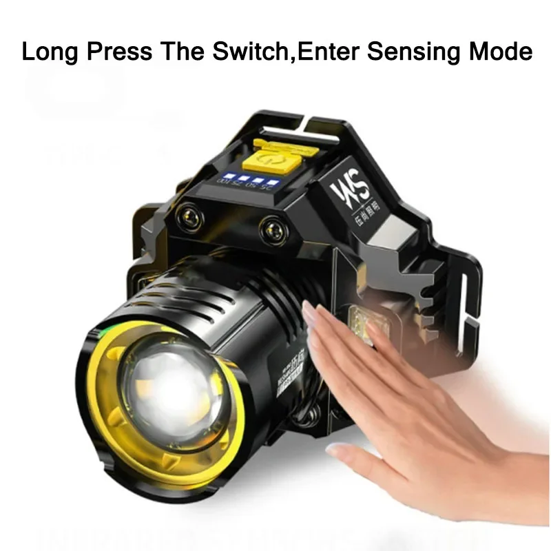 Rechargeable Powerful LED Head - Outdoor Lighting Sensor ulasan dan harga