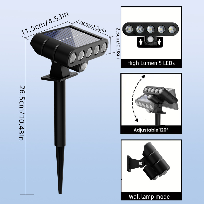 4PCS Solar Powered Outdoor Wal - Outdoor Lighting On Fence ulasan dan harga