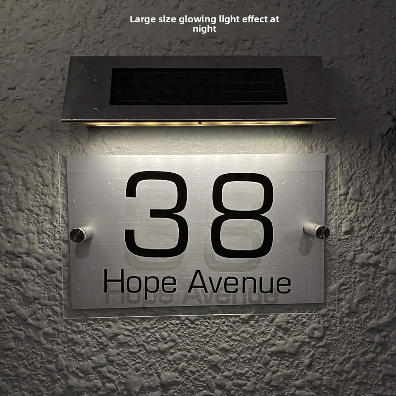 Solar LED House Number Light O - Outdoor Lighting Brass ulasan dan harga