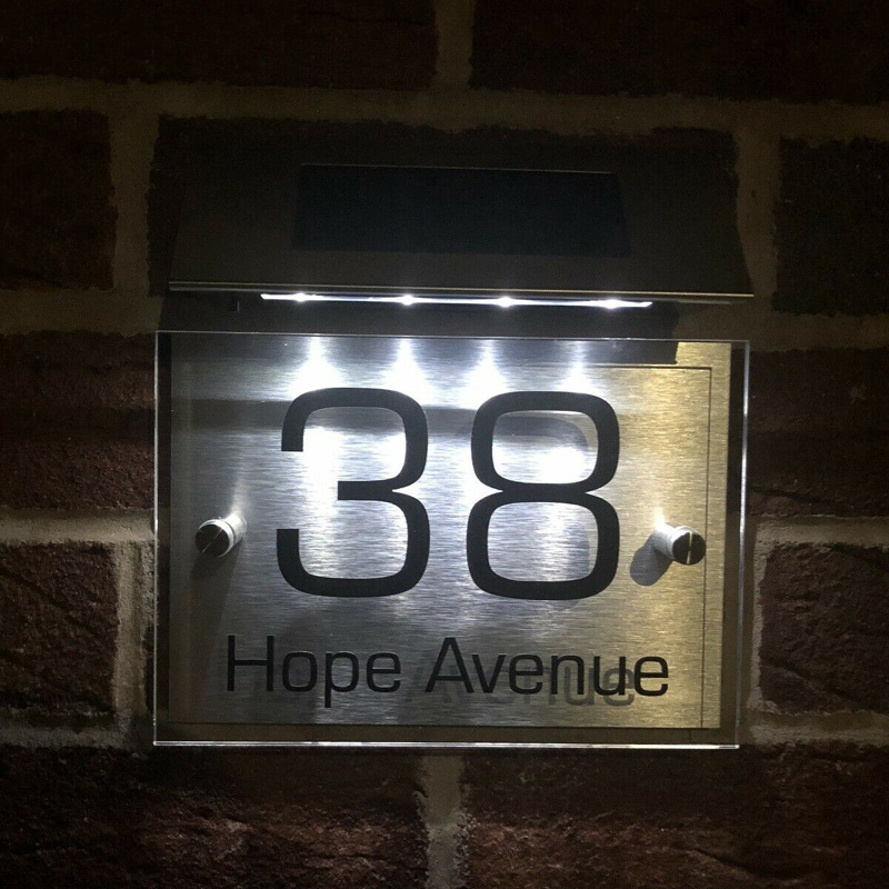 Solar LED House Number Light O - Outdoor Lighting Brass ulasan dan harga