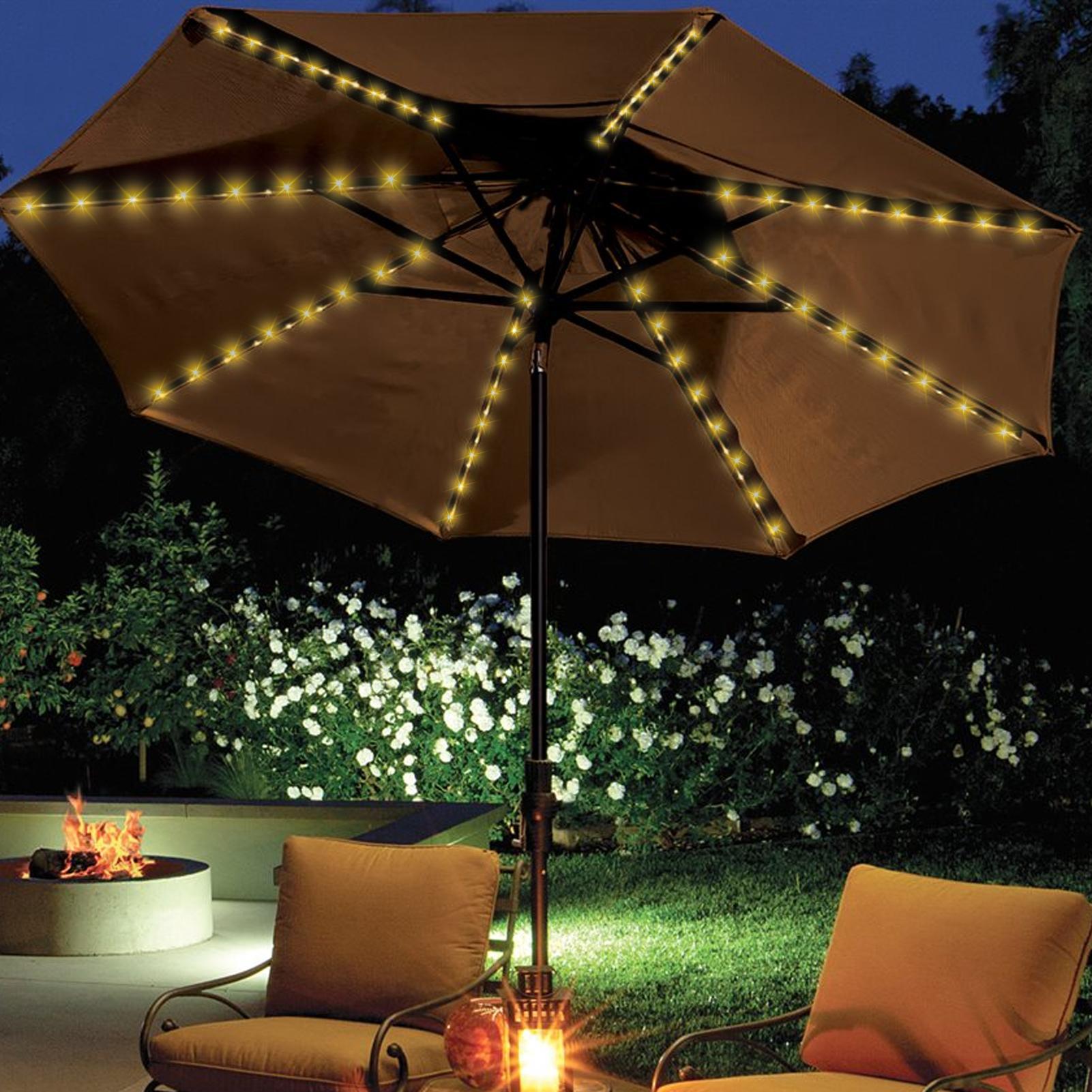 Solar Umbrella String Light 10 - Outdoor Lighting For Gazebo ulasan dan harga