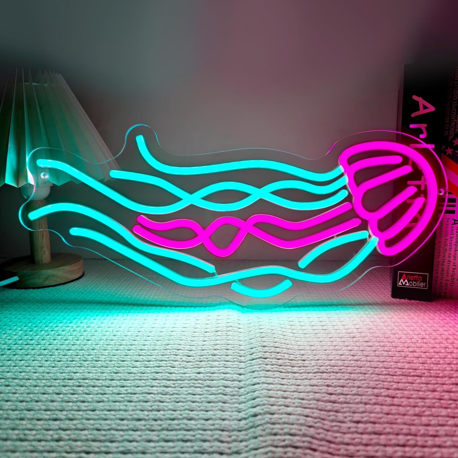 Jellyfish Neon Sign USB Dimmab - Outdoor Lighting Jellyfish ulasan dan harga