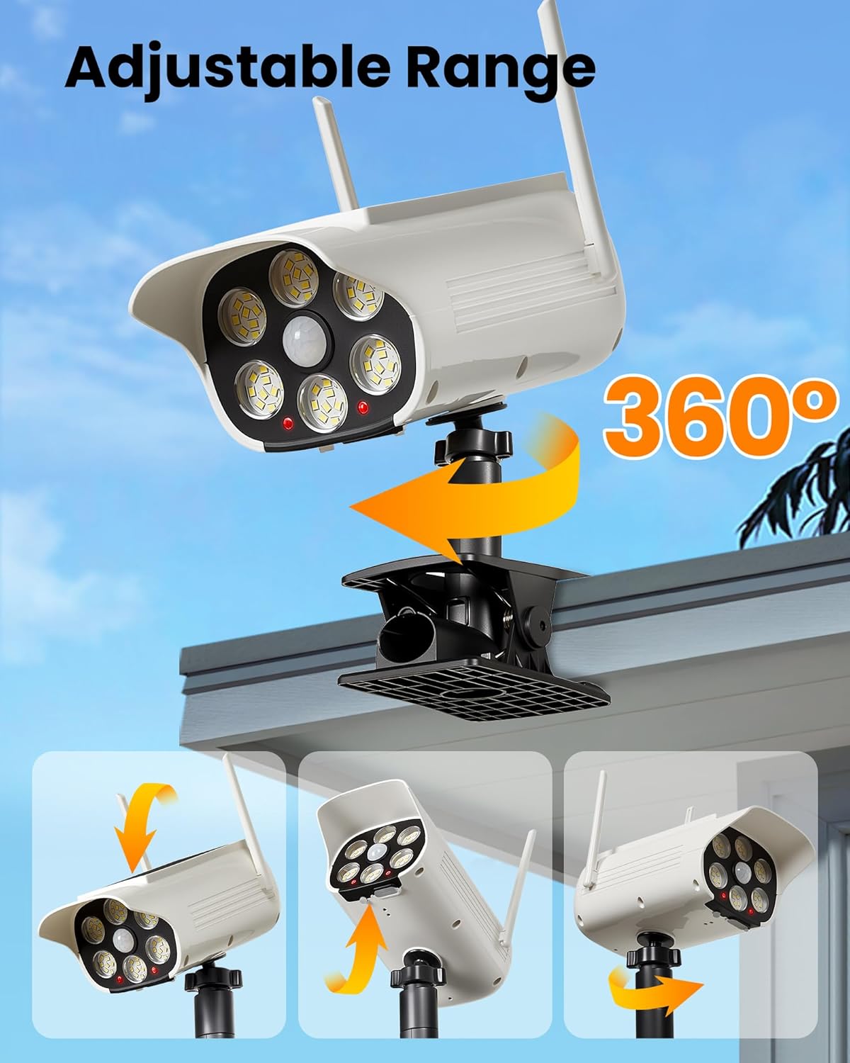 Solar Street Light LED Clip On - Outdoor Lighting On Fence ulasan dan harga