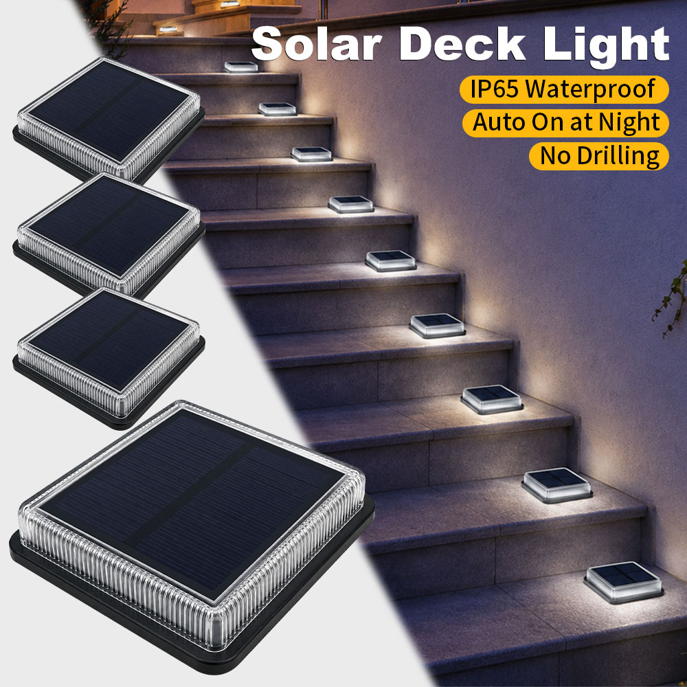 Solar Deck Light Outdoor Water - Outdoor Lighting Ground Fixtures ulasan dan harga