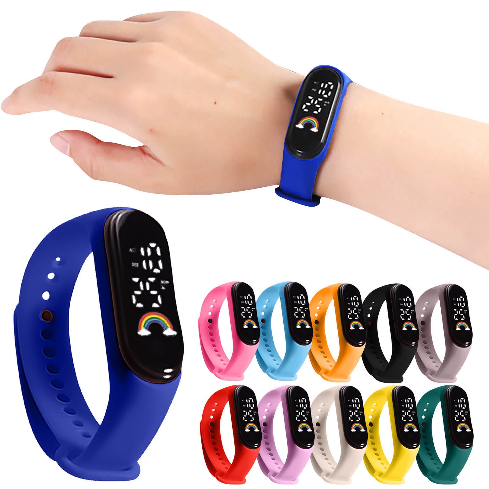 Children Multicolor Watch Led  - Outdoor Lighting Timer ulasan dan harga