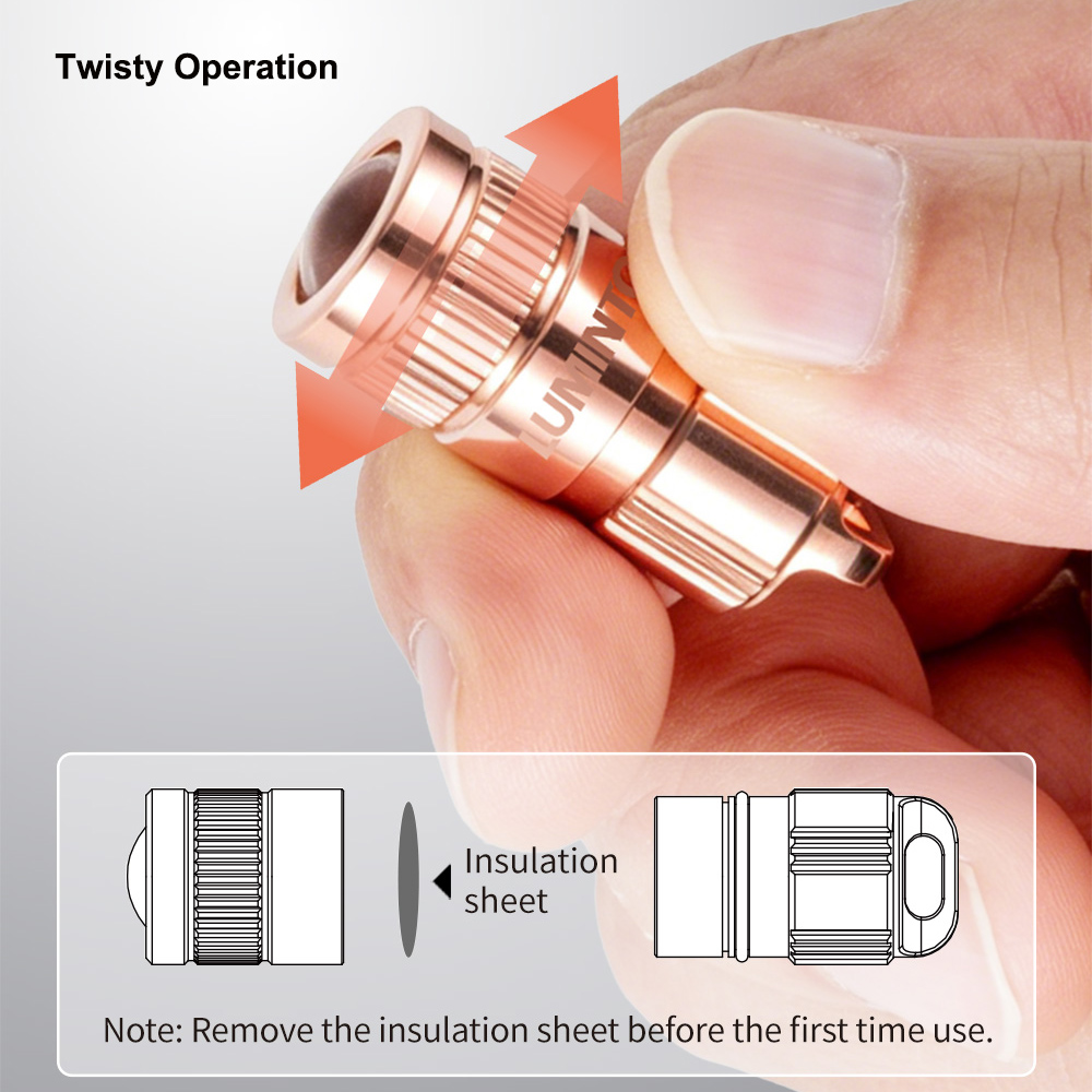 Copper Flashlight EDC LED Pock - Outdoor Lighting Brass ulasan dan harga