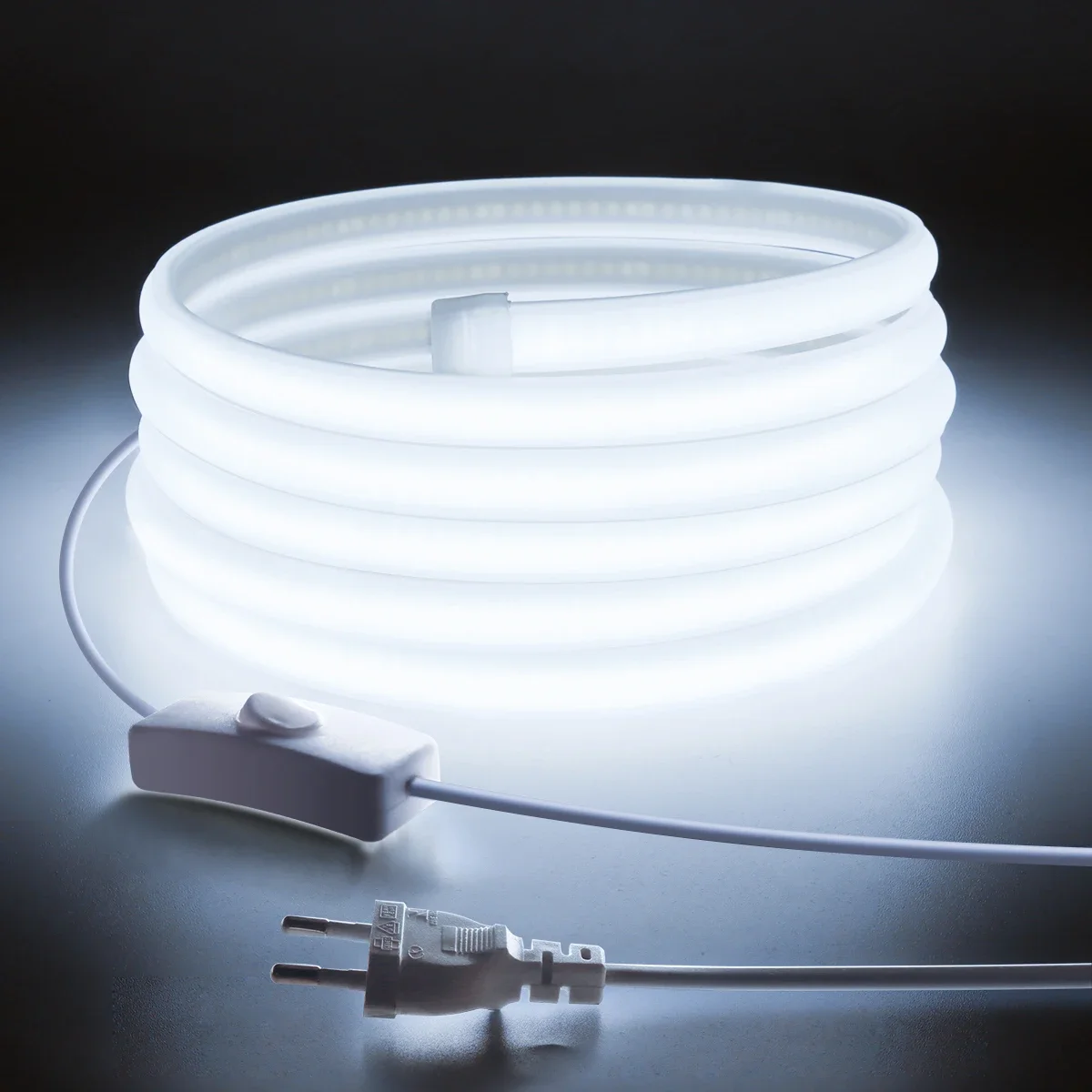 110V 220V Cob LED Strip Light  - Outdoor Lighting Switch ulasan dan harga