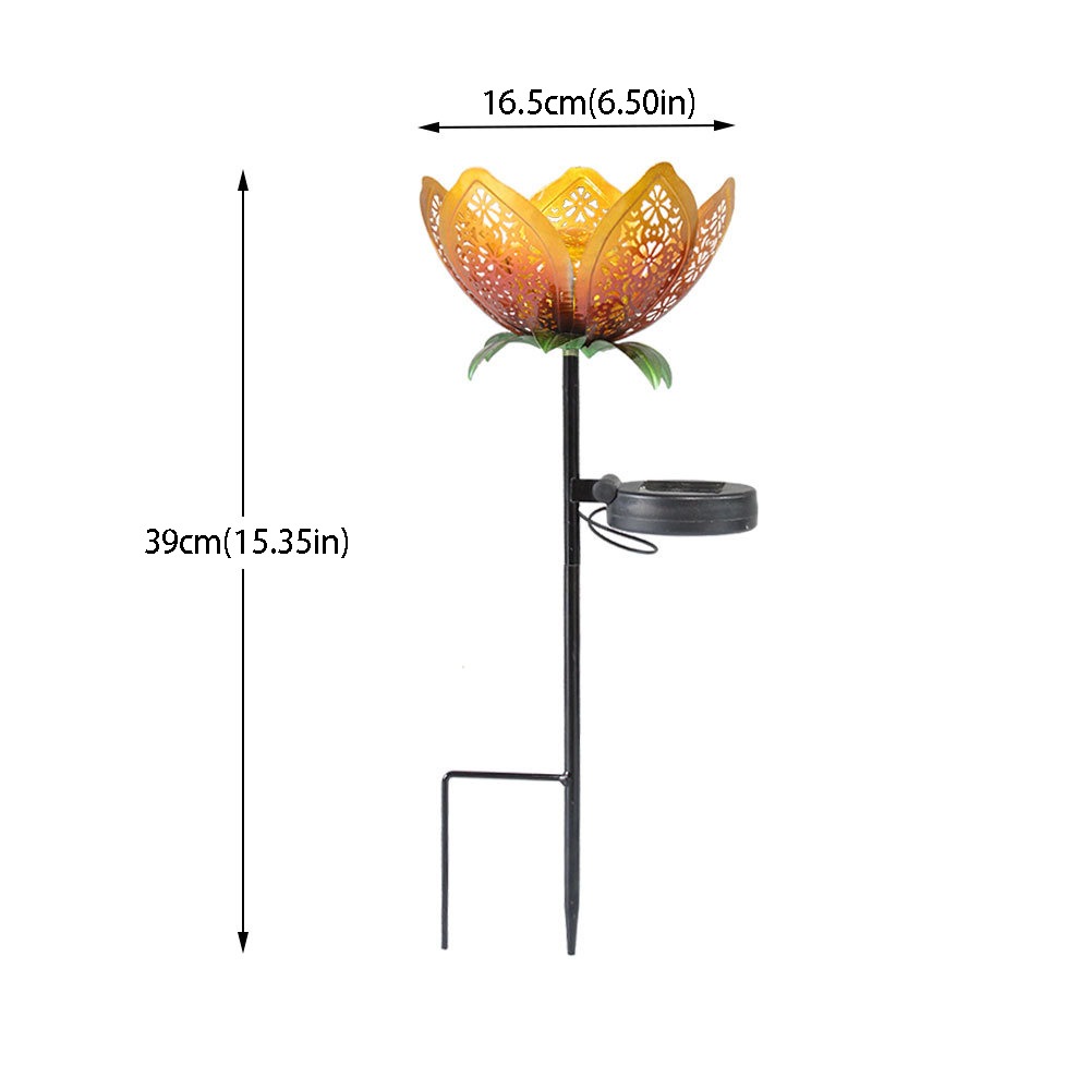 Lotus Shaped Solar Powered Lam - Outdoor Lighting Ground Fixtures ulasan dan harga