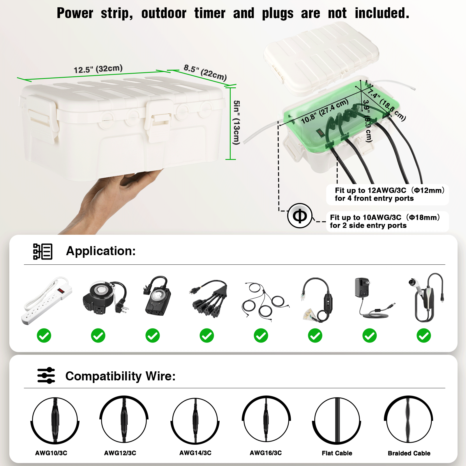 Large Outdoor Waterproof Elect - Outdoor Lighting Timer ulasan dan harga