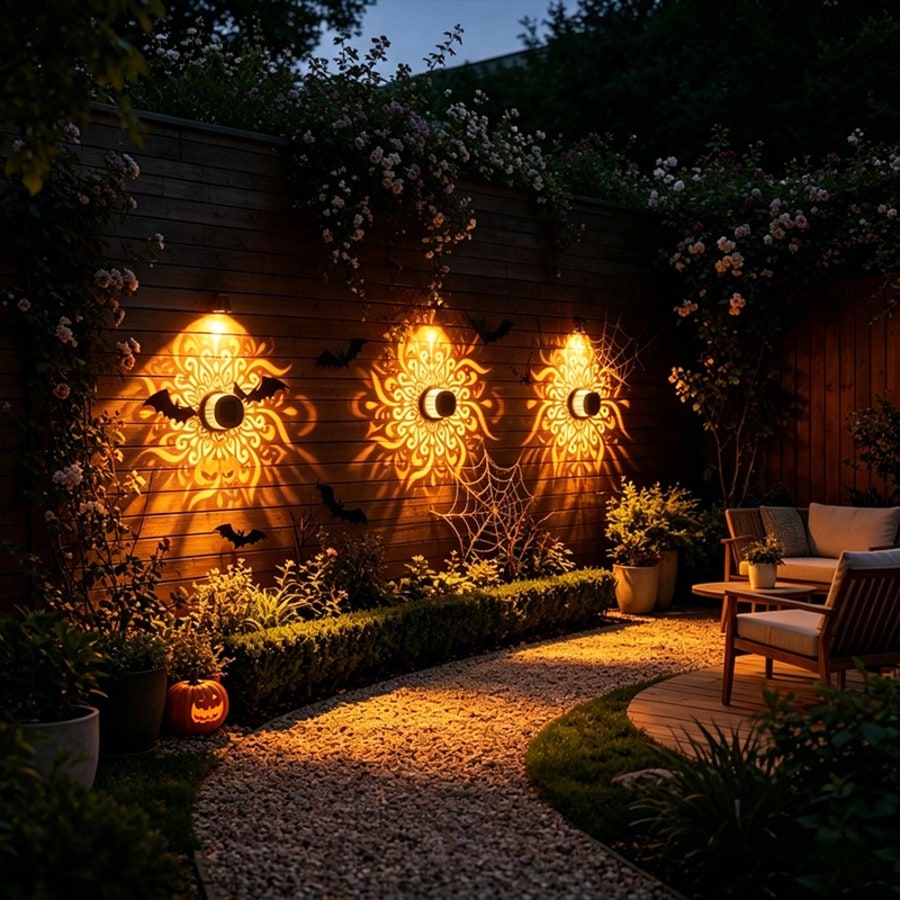 1/2Pcs Mandala Solar Fence Wal - Outdoor Lighting On Fence ulasan dan harga