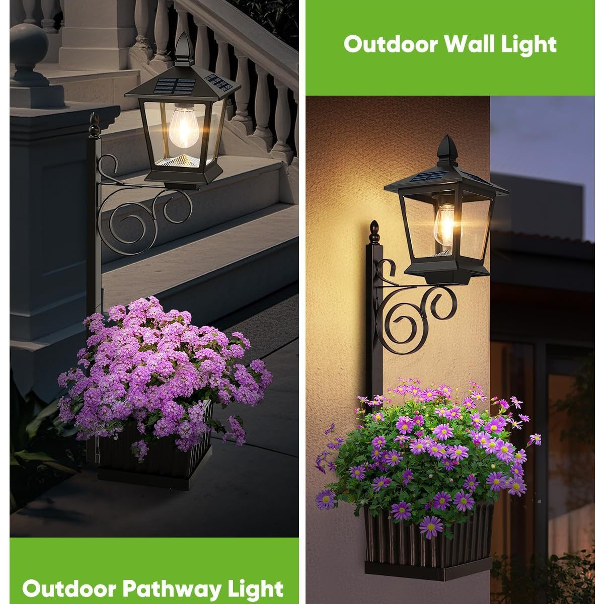 Solar Powered 2-in-1 Flower Po - Outdoor Lighting Patio ulasan dan harga