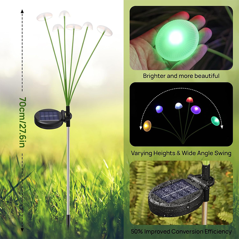 LED Solar Sway Lights Waterpro - Outdoor Lighting Jellyfish ulasan dan harga