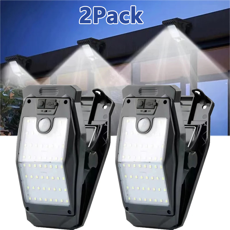NEW 2/1Pcs Clip On Solar Light - Outdoor Lighting On Fence ulasan dan harga