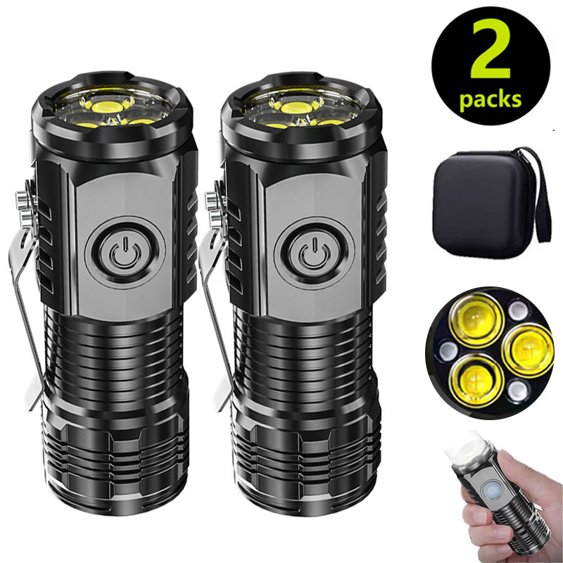 Mini 3LED Flashlight With Pen  - Outdoor Lighting Spotlight ulasan dan harga