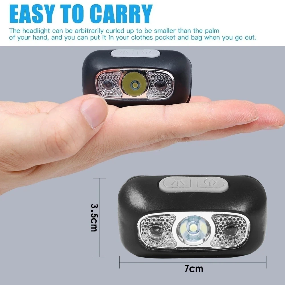 Strong Light Headlamp Portable - Outdoor Lighting Sensor ulasan dan harga
