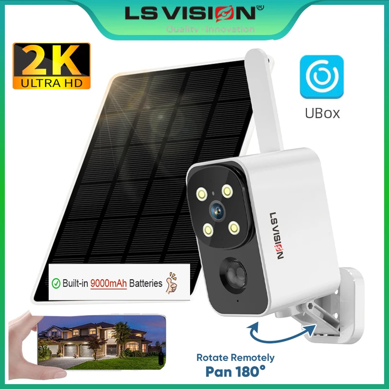 LS VISION Outdoor Solar Camera - Outdoor Lighting And Camera ulasan dan harga