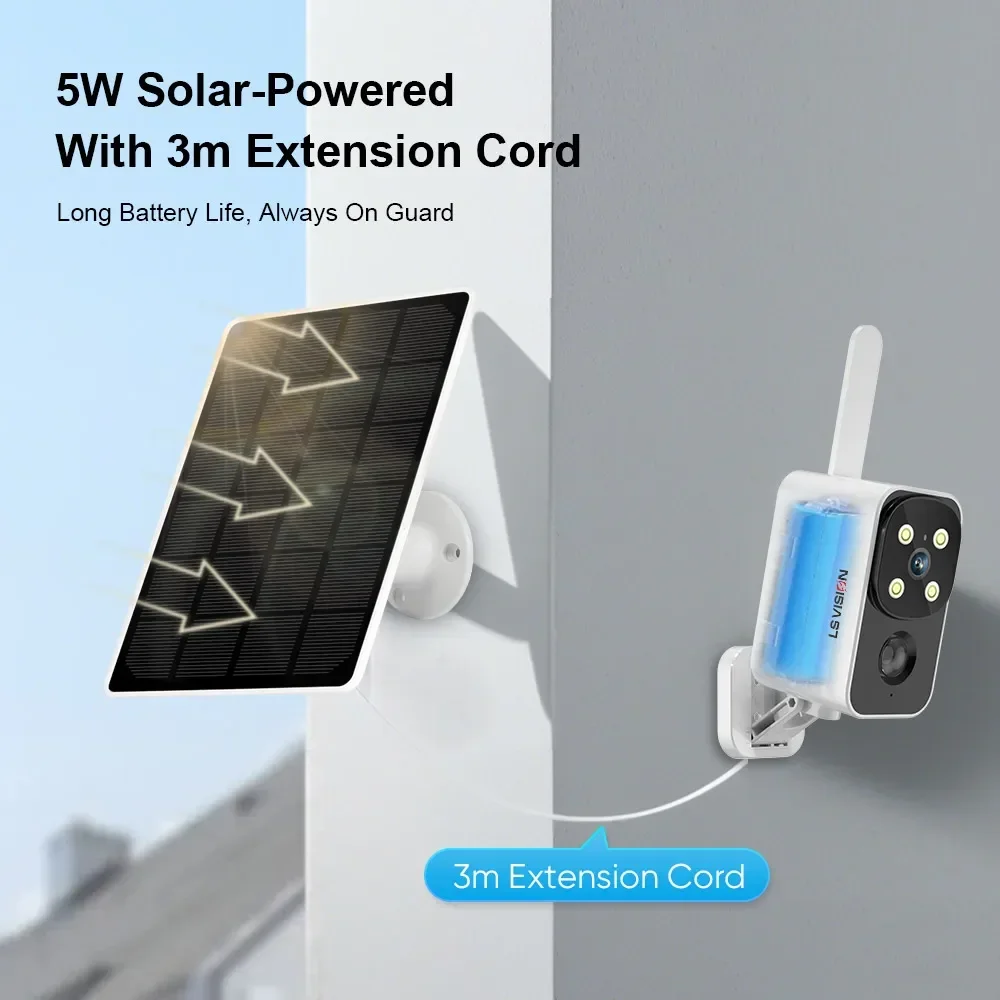 LS VISION Outdoor Solar Camera - Outdoor Lighting And Camera ulasan dan harga