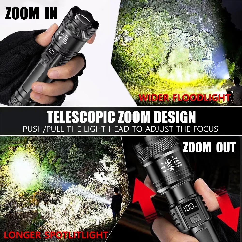 Rechargeable LED Flashlight Zo - Outdoor Lighting Usa ulasan dan harga