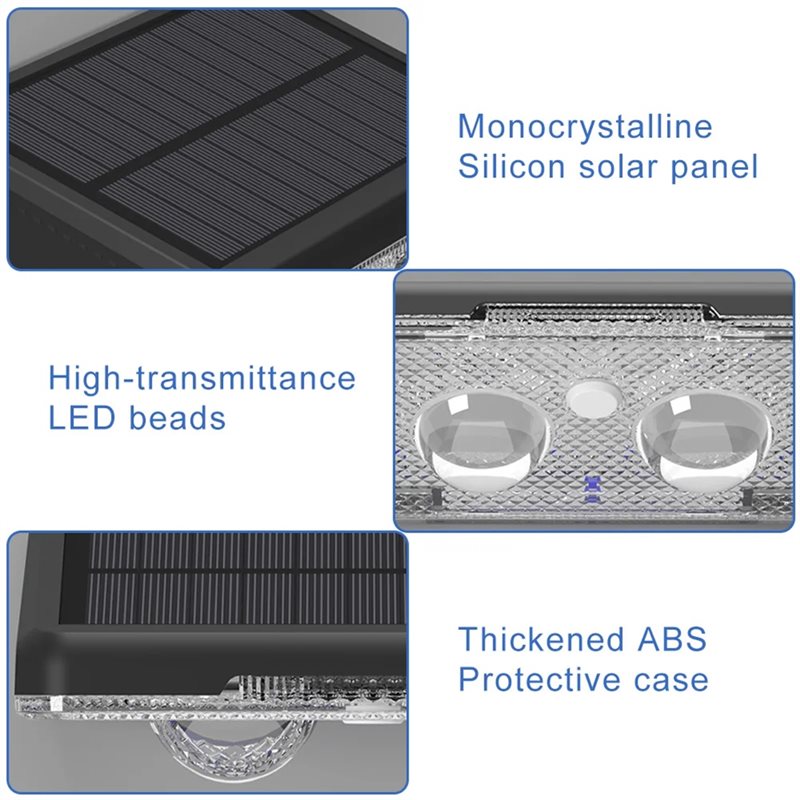 ABKY-4PCS RGB Solar Lights Out - Outdoor Lighting On Fence ulasan dan harga