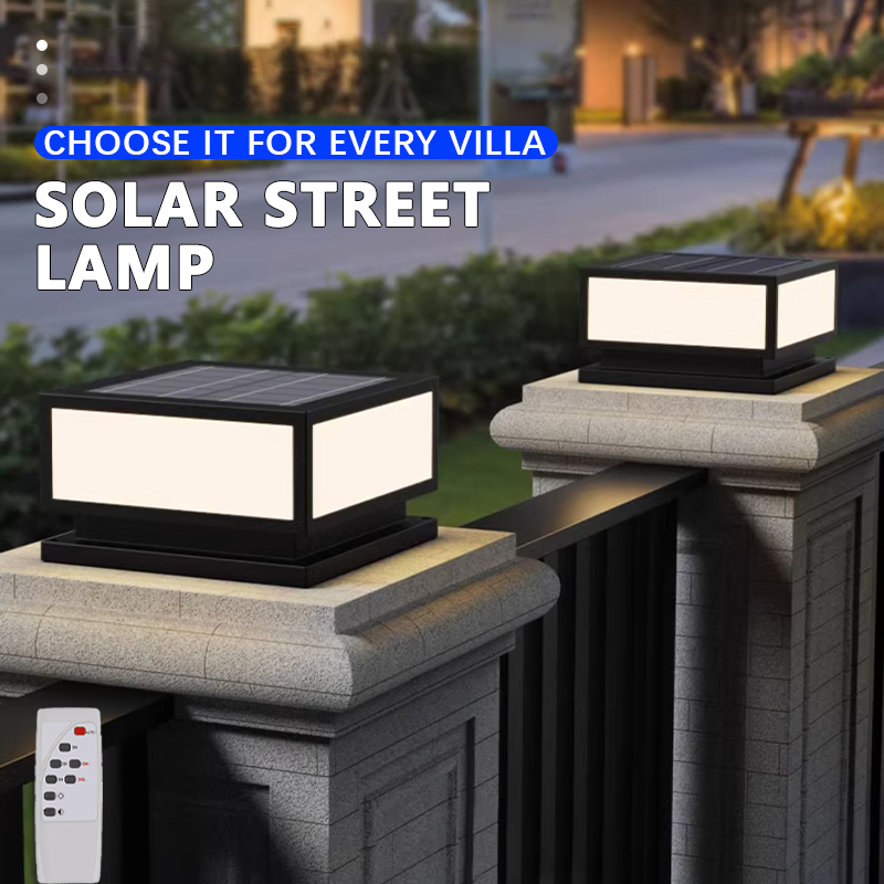 Outdoor LED Solar Column Light - Outdoor Lighting On Fence ulasan dan harga