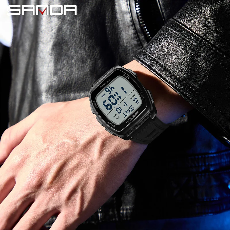 SANDA New Man Electronic Watch - Outdoor Lighting Timer ulasan dan harga