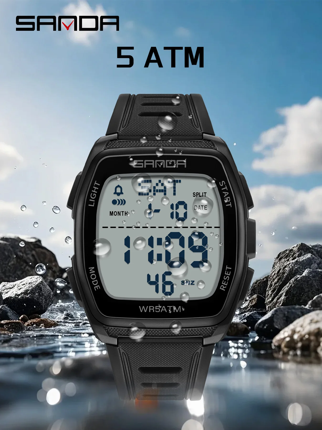 SANDA New Man Electronic Watch - Outdoor Lighting Timer ulasan dan harga
